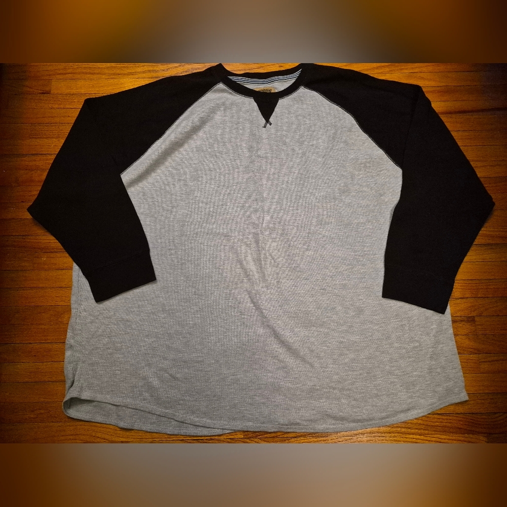 Foundry 4xl Waffle Weeve Baseball Style Long Sleeve